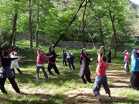 Gemeinsame QiGong-Übungen in China 