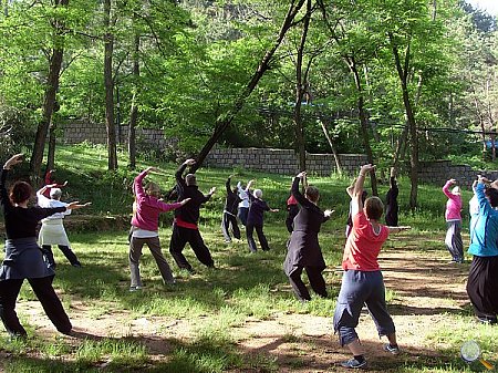 Gemeinsame QiGong-Übungen in China 